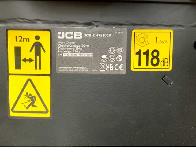 Jcb - 2025 - ch75100p - houthakselaar euro5 - afbeelding 4 van  12