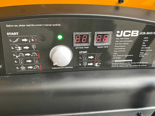Jcb - 2025 - sh215d heteluchtkanon - afbeelding 3 van  19