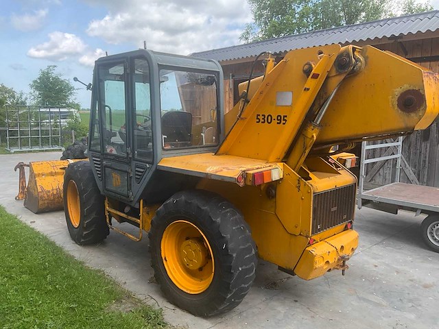 Jcb - 530-95 - verreiker / telescooplader met jib, lepels en schepbak - afbeelding 12 van  34