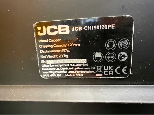 Jcb - ch150120pe - houthakselaar 2026 - versnippercapaciteit 120 mm - 15pk - afbeelding 22 van  48