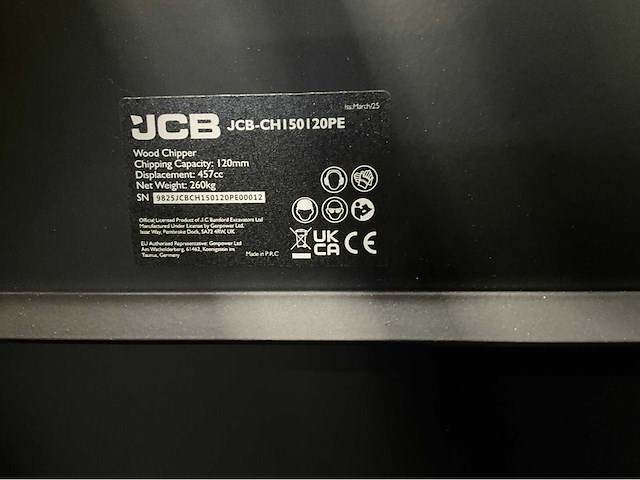 Jcb - ch150120pe - houthakselaar 2026 - versnippercapaciteit 120 mm - afbeelding 9 van  48