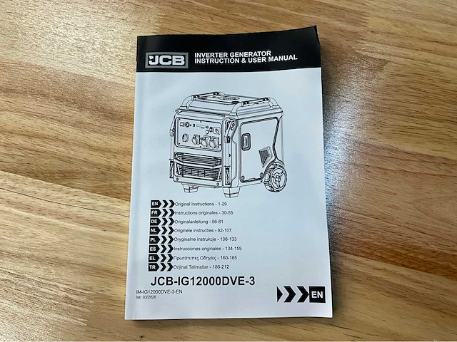 Jcb - ig12000-dve-3 - inverter generator - 11000w - 13,76kva - 2026 - afbeelding 3 van  20