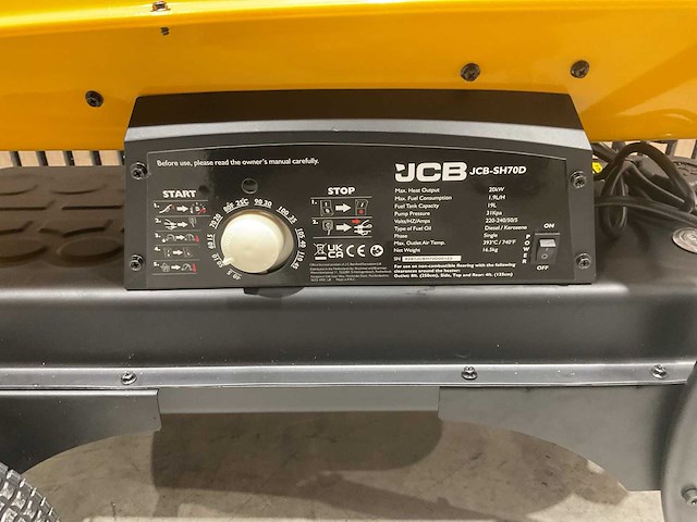 Jcb - sh70d - diesel heater 20 kw - afbeelding 11 van  20