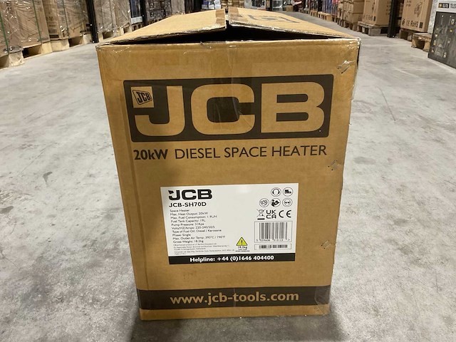 Jcb - sh70d - diesel heater 20 kw - afbeelding 6 van  8