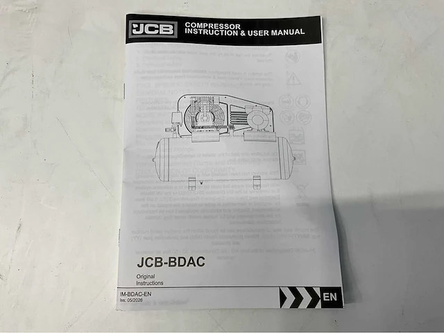 Jcb bdac-200h-e - 200l hogedrukcompressor - 10b bar - 2850rpm - 3000w - afbeelding 11 van  21