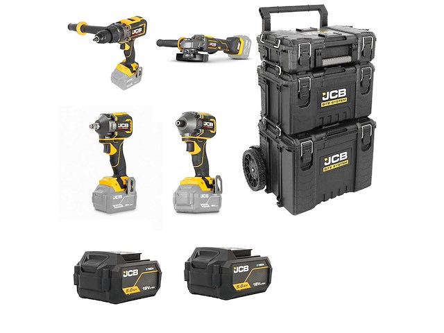 Jcb complete gereedschapskit incl. jcb site kit en accessoires - jcb-18v-sitekit-1 - afbeelding 11 van  17