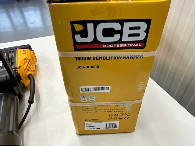 Jcb dh1600 breekhamer - 1600w - 1450bpm - sloopgereedschap - afbeelding 10 van  18