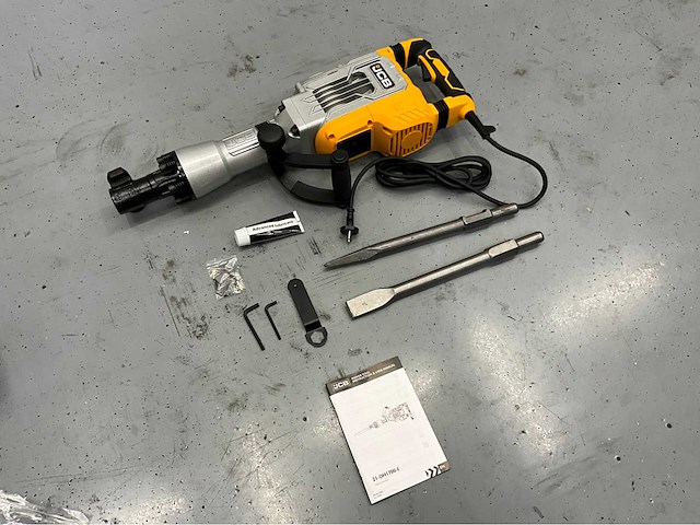 Jcb dh1700 - breekhamer - sloophamer - 1700w - in koffer - hamerslagkracht 65j - demolition hammer breaker - afbeelding 20 van  21