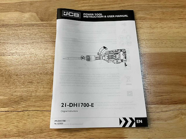 Jcb dh1700 - breekhamer - sloophamer - 1700w - in koffer - hamerslagkracht 65j - afbeelding 6 van  20