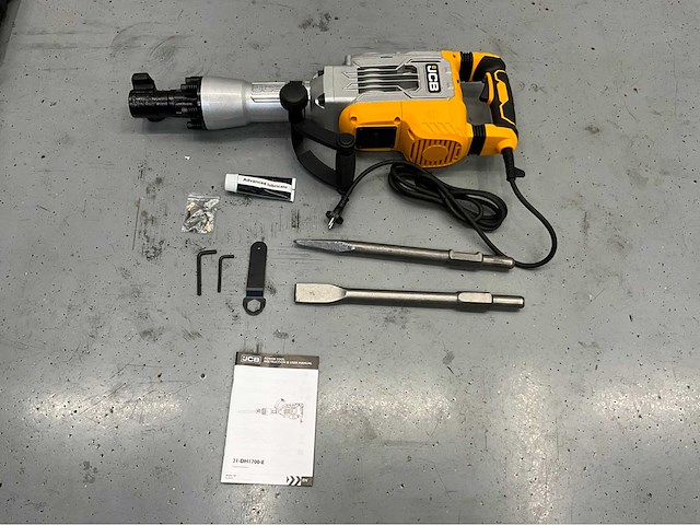Jcb dh1700 - breekhamer - sloophamer - 1700w - in koffer - hamerslagkracht 65j - afbeelding 16 van  20