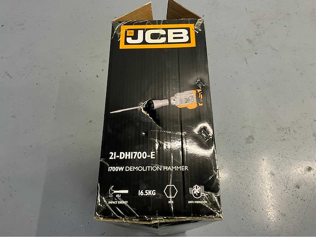 Jcb dh1700 - breekhamer - sloophamer - 1700w - in koffer - hamerslagkracht 65j - afbeelding 7 van  12