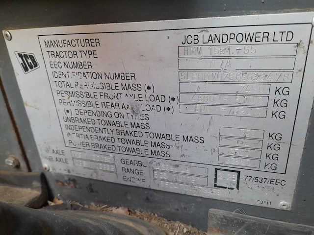 Jcb hmv - 1994 - 155t-65 hmv 155t-65 fastrac 4x4 - utility tractor - afbeelding 14 van  19