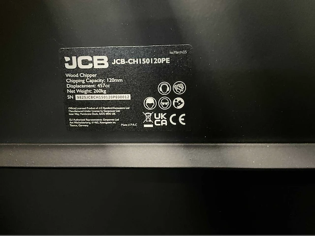 Jcb houthakselaar ch150120pe - 120 mm en bladblazer daewoo 2,2kw - afbeelding 24 van  64