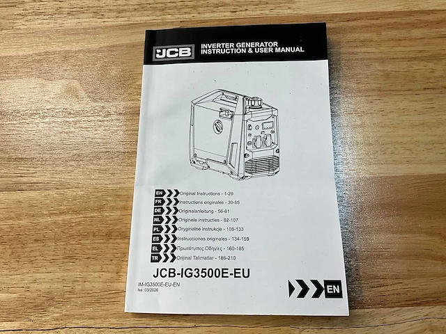 Jcb ig3500e-eu - inverter generator - 3500w - 4,4kva - 2026 - afbeelding 6 van  16