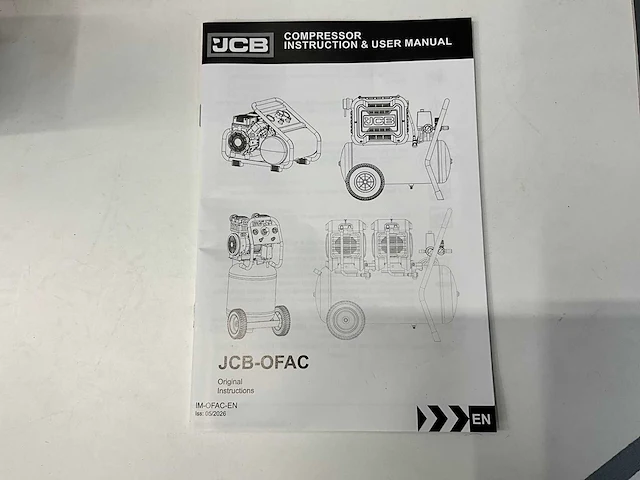 Jcb ofac-24h - hogedrukcompressor 24 liter - 8 bar - 1450rpm - 750w - afbeelding 5 van  17