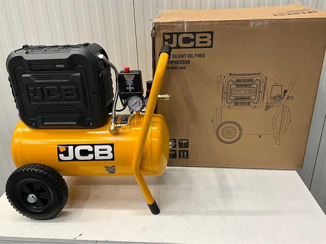 Jcb ofac-24h - hogedrukcompressor 24 liter - 8 bar - 1450rpm - 750w - afbeelding 10 van  17