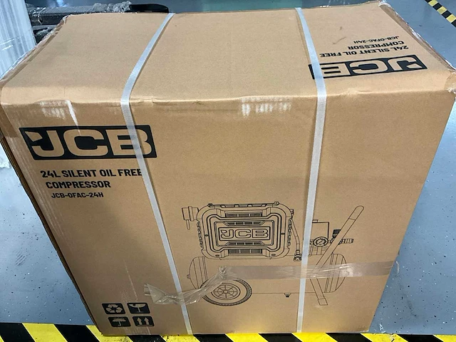 Jcb ofac-24h - hogedrukcompressor 24 liter - 8 bar - 1450rpm - 750w - afbeelding 12 van  13