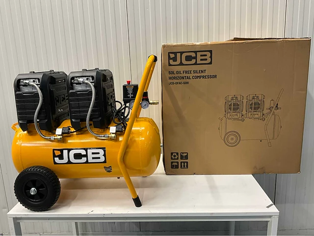 Jcb ofac-50h - hogedrukcompressor 50 liter - 10 bar - 1450rpm - 1500w - afbeelding 11 van  18