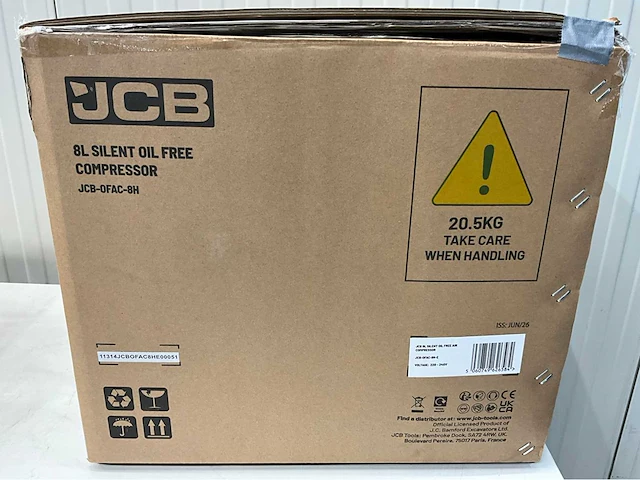 Jcb ofac-8h - hogedrukcompressor 8 liter - 8 bar - 1450rpm - 750w - afbeelding 11 van  20