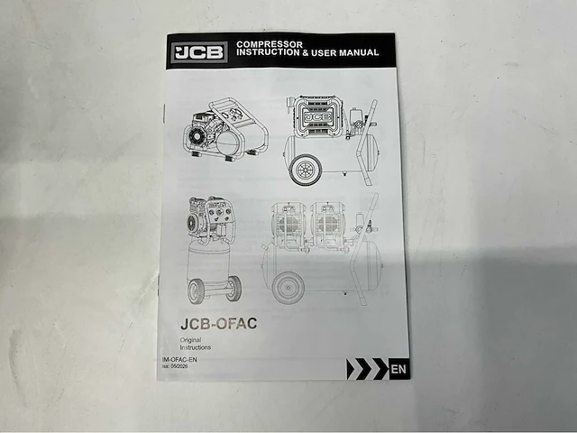 Jcb ofac-8h - hogedrukcompressor 8 liter - 8 bar - 1450rpm - 750w - afbeelding 7 van  17