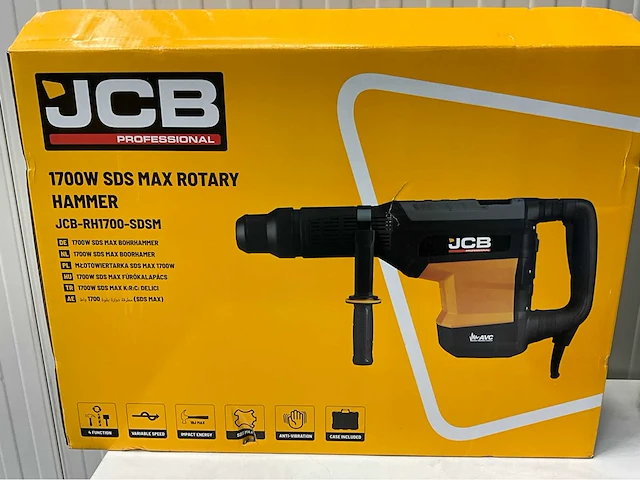 Jcb rh1700-sdsm - combihamer - 1700w - 4 werkstanden - slagenergie tot 19 joule - afbeelding 5 van  17