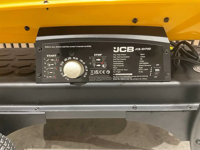 Jcb sh70d diesel heater 20 kw - afbeelding 11 van  20