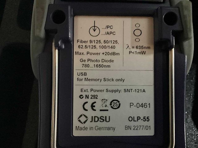 Jdsu olp-55 en ols-56 glasvezel tester (2x) - afbeelding 6 van  11