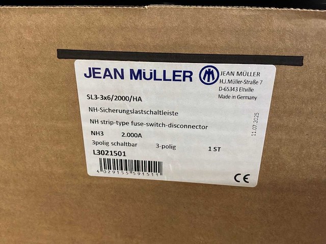 Jean müller sl3-3x6/2000/ha nh-zekeringslastscheidingslijst - afbeelding 4 van  14