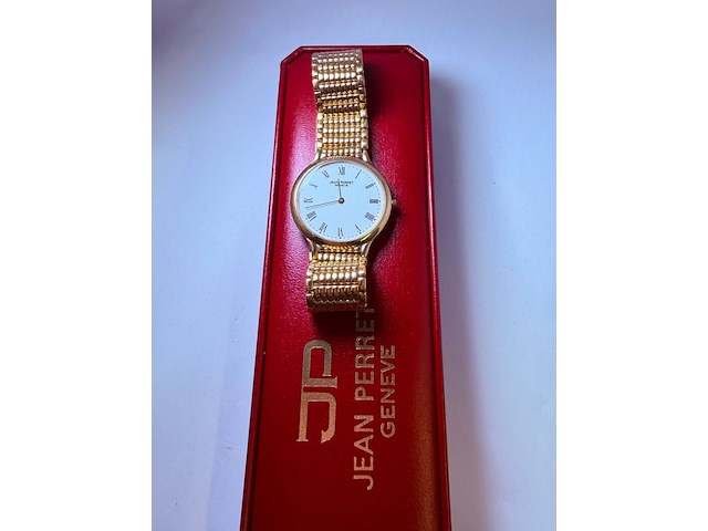 Jean perret geneve herenhorloge met goudmerk (10 micron) - afbeelding 4 van  7