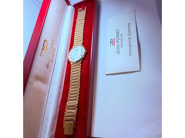 Jean perret geneve herenhorloge met goudmerk (10 micron) - afbeelding 5 van  7