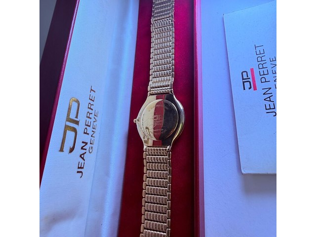 Jean perret geneve herenhorloge met goudmerk (10 micron) - afbeelding 7 van  7