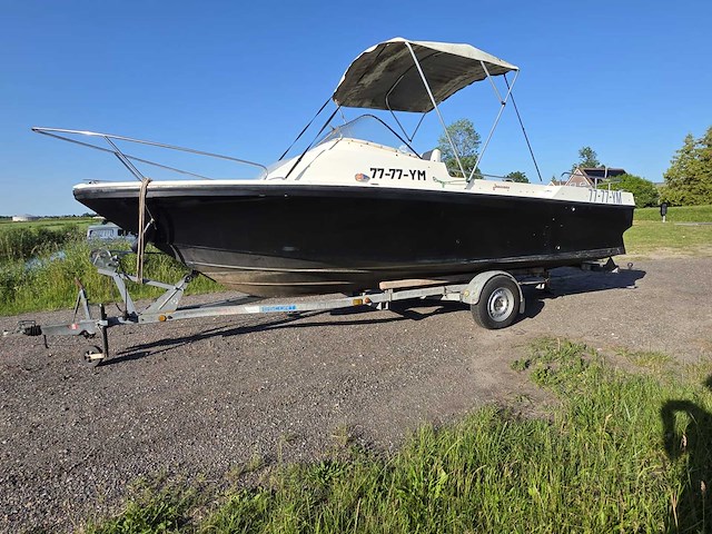 Jeanneau europa - junior luxe + omc v8 210 pk+ - speedboot met trailer - afbeelding 1 van  53