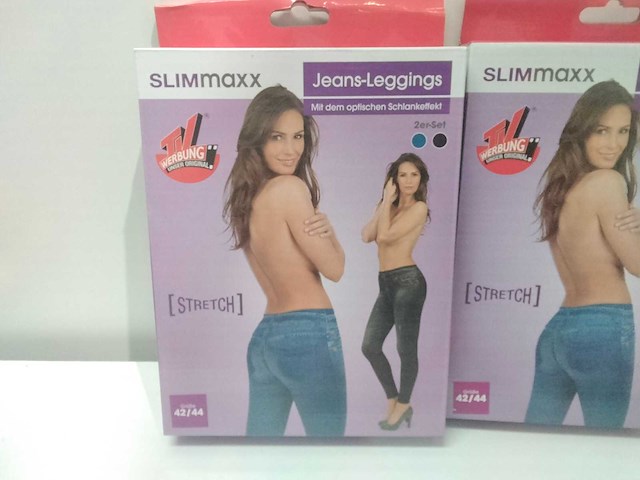 Jeans leggings stretch maat 42/44 (10x) - afbeelding 2 van  4
