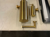 Jee-o toilet garnituur messing - afbeelding 3 van  3