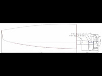 Jefa hanse 575 fiberglass rudder blade 126 mm - tru0144 - afbeelding 2 van  2