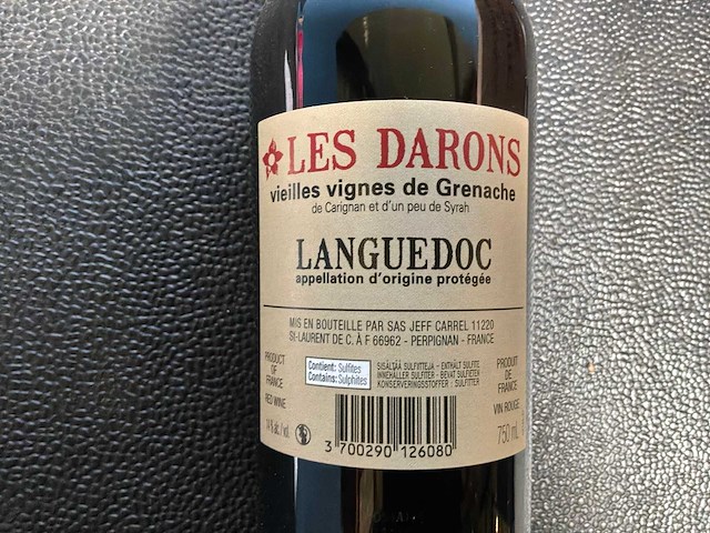 Jeff carel les darons languedoc rode wijn 2022 (18x) - afbeelding 3 van  3