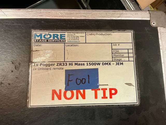 Jem fogger zr33 rookmachine - afbeelding 6 van  6