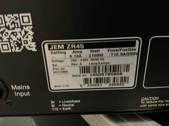 Jem fogger zr33 rookmachine - afbeelding 7 van  9