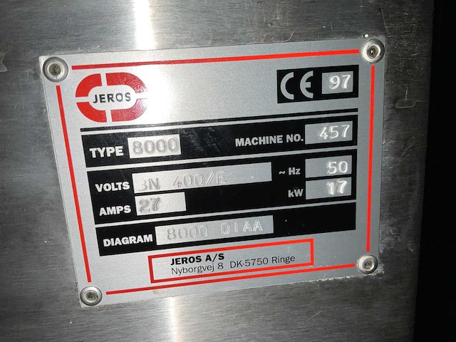 Jeros 8000 pannenwasmachine - afbeelding 6 van  6
