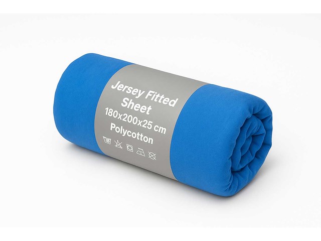 Jersey - fitted sheet 180/200 - beddengoed (50x) - afbeelding 4 van  5