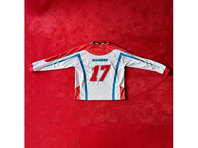 Jersey, bankzitters, ziggo dome world tour, rood, wit, gedragen door robbie van de graaf| maat m - afbeelding 2 van  2