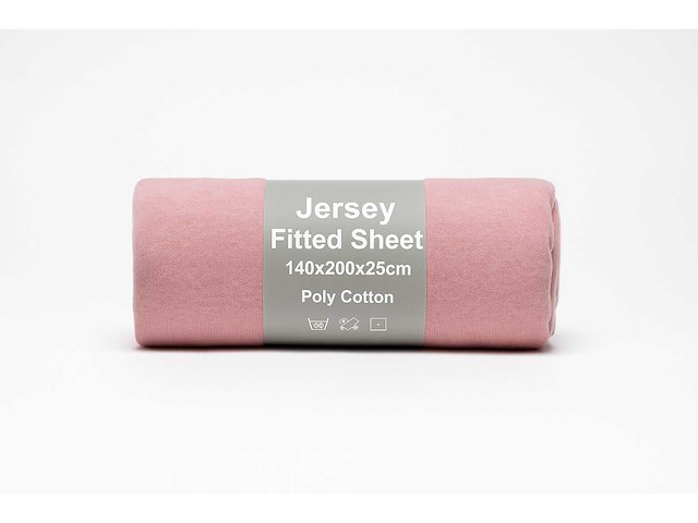 Jersey fitted sheet 140/200 hoeslaken (100x) - afbeelding 2 van  7