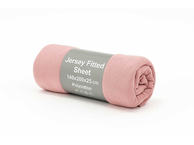 Jersey fitted sheet 140/200 hoeslaken (50x) - afbeelding 3 van  7