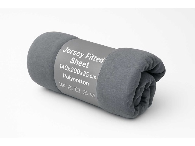 Jersey fitted sheet 140/200 hoeslaken (50x) - afbeelding 4 van  7