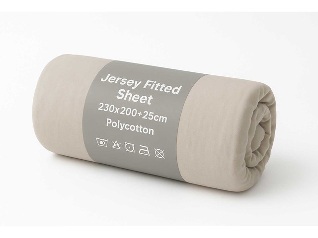 Jersey fitted sheet 230/200 waterbed hoeslaken (40x) - afbeelding 2 van  3