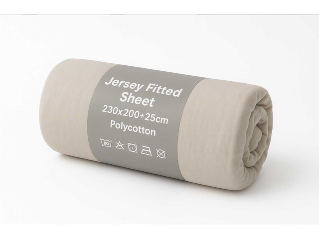 Jersey fitted sheet 230/200 waterbed hoeslaken (40x) - afbeelding 2 van  4