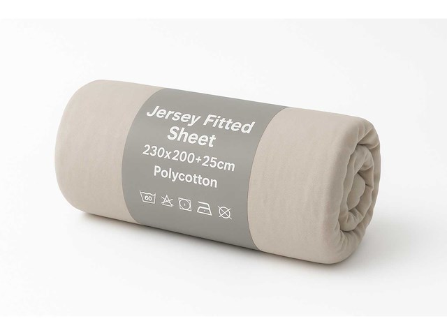 Jersey fitted sheet 230/200 waterbed hoeslaken (80x) - afbeelding 3 van  5