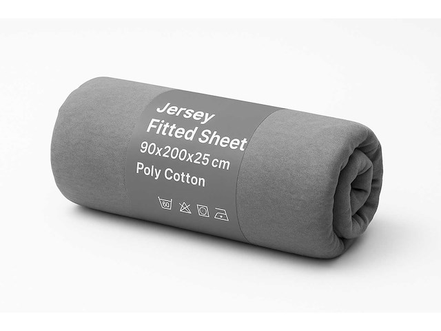 Jersey fitted sheet 90/200 hoeslaken (60x) - afbeelding 1 van  7