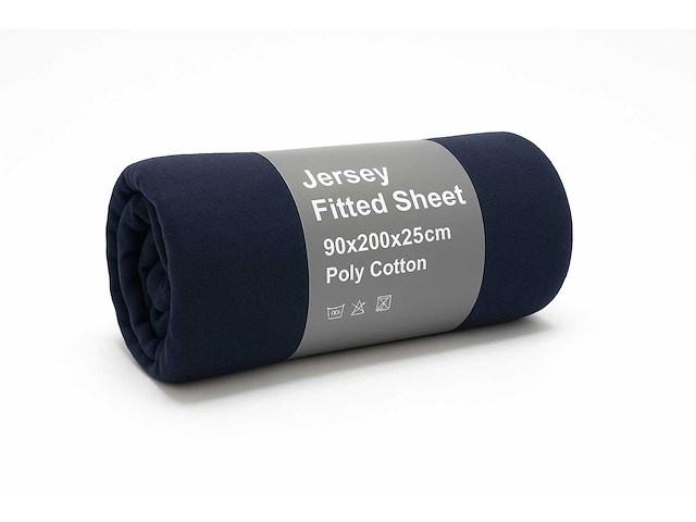 Jersey fitted sheet 90/200 hoeslaken (60x) - afbeelding 2 van  6