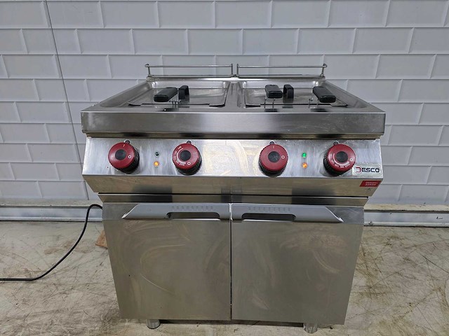 Jesco - rvs dubbelpans friteuse - afbeelding 1 van  9